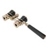 Opera Glasses Binoculars with Handle 3X25 Metal Portable Theater Glasses for Watching Drama Stage Play Art Performance