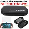 Для игровой консоли Trimui Smart Pro жесткий чехол EVA с закаленной стеклянной пленкой защитный чехол EVA водонепроницаемая сумка для хранения