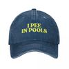 I Pee In Pools Baseball Cap Visor sun caps Beach Sunscreen Unisex Womens