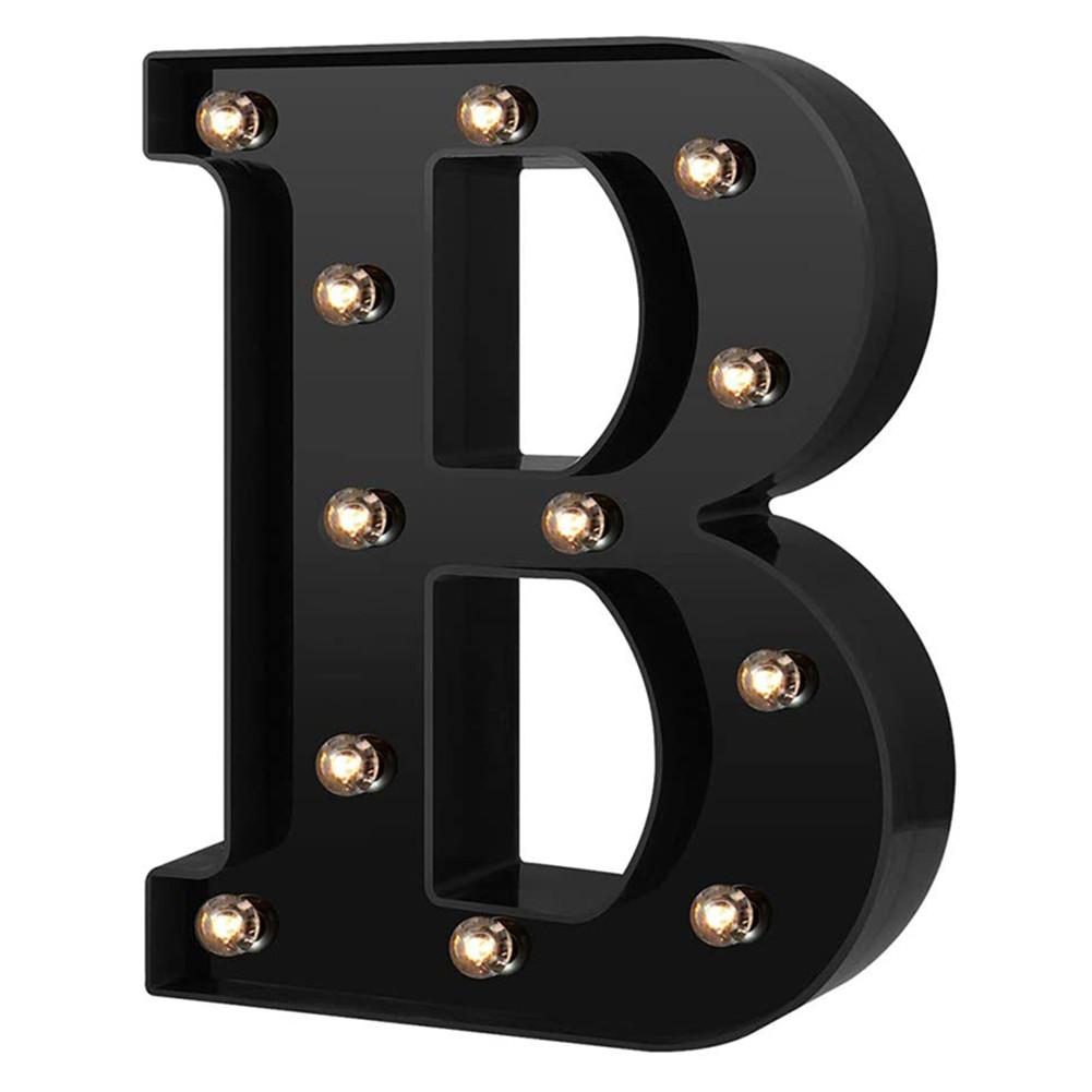 LED Black Letter Light 26 English Night Light Large Luminous Alphabet Lights Wedding Modeling Lamp For Party Birthday Home Bar