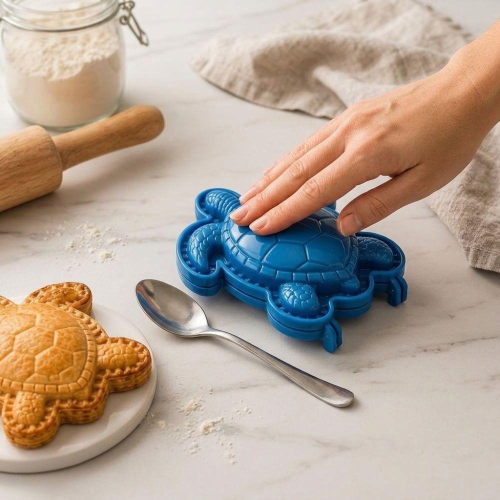 Turtle Dolphin Crab Ocean Filled Pie Press Collection DIY Cookie Emboss Mold Holiday Gathering