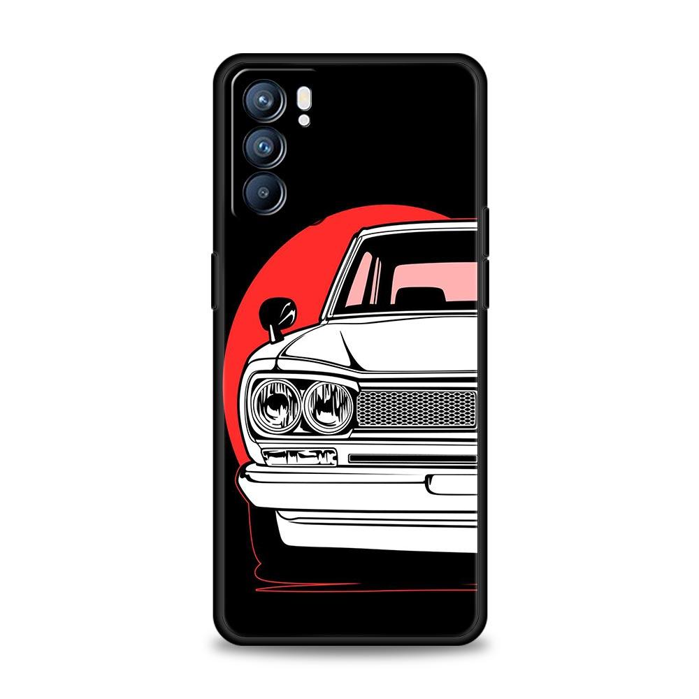 Чехол для спортивного автомобиля JDM Tokyo Drift для Oppo Find X6 X5 A54 A53 A52 A9 A15 A95 A17 A16 A76 A74 A57 Reno7 Reno6 Pro Plus 5G