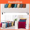 16" Plain Velvet Cushion Cover Pillow Case Zipper Solid Color Home Sofa Decor