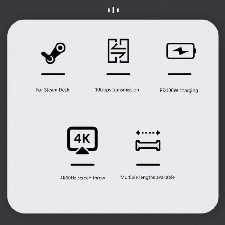 Кабель USB C - USB C 100 Вт Быстрая зарядка C Быстрая зарядка Угол 90° 4K/60 Гц