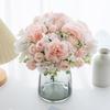 Artificial Flowers Silk Carnations Rose Wedding Bridal Bouquets Home Garden Arch Table Arrangements Decor DIY Celebrations Gifts