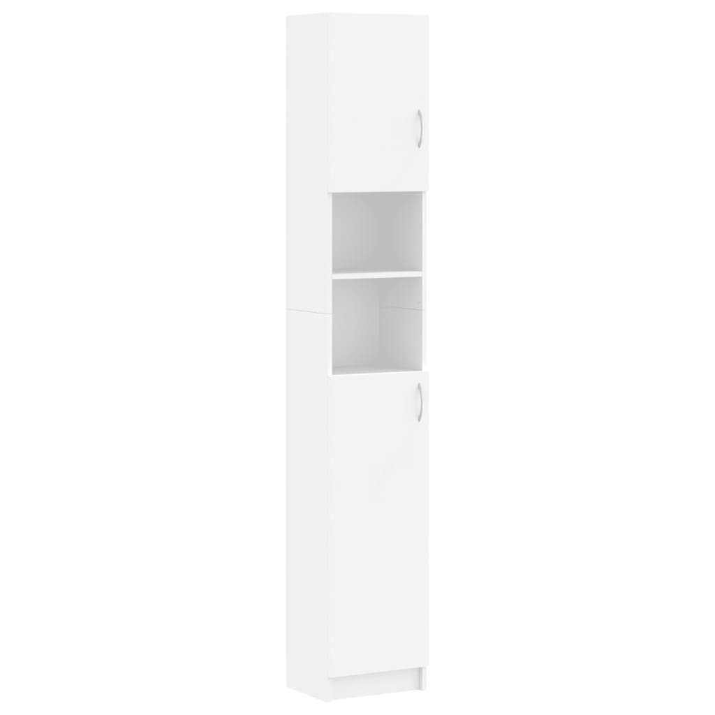 Bathroom Cabinet White 32 * 25.5 * 190 cm Engineered Wood