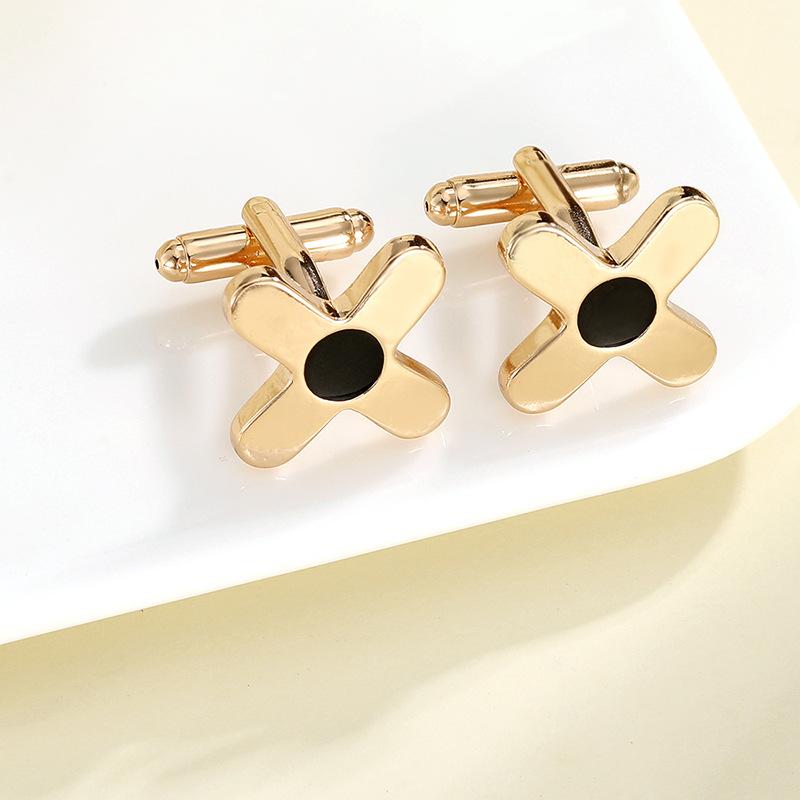 Премиальные мужские запонки золотого цвета в модном стиле, шикарный дизайн, запонки из сплава, пуговицы для свадьбы, банкета, церемонии, рубашки, циркон