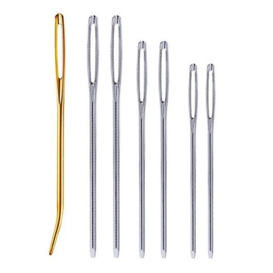 Yousheng 6/16Pcs Yarn Needle Set Assorted Darning Tapestry Needles Large Eye Blunt Bent Weaving Knitting Needles Sewing Crocheting Accessories