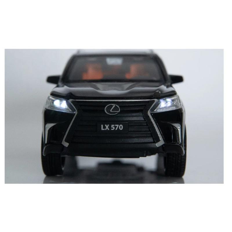 1/32 Lexus LX570 внедорожник литой автомобиль модель игрушечные машинки с инерционным механизмом со звуком и светом коллекция детские подарки