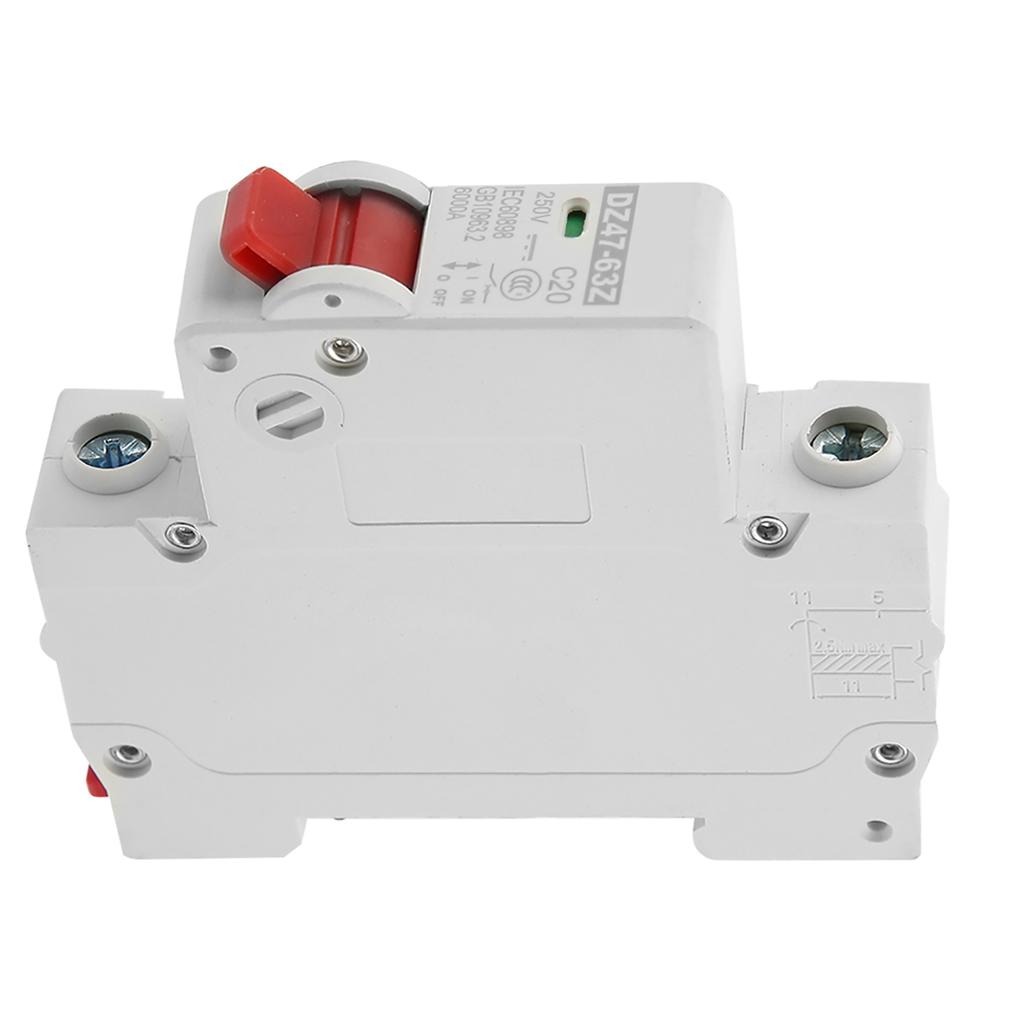 DZ4763Z1P 20A DC Миниатюрный автоматический выключатель Защита от утечки Воздушный выключатель