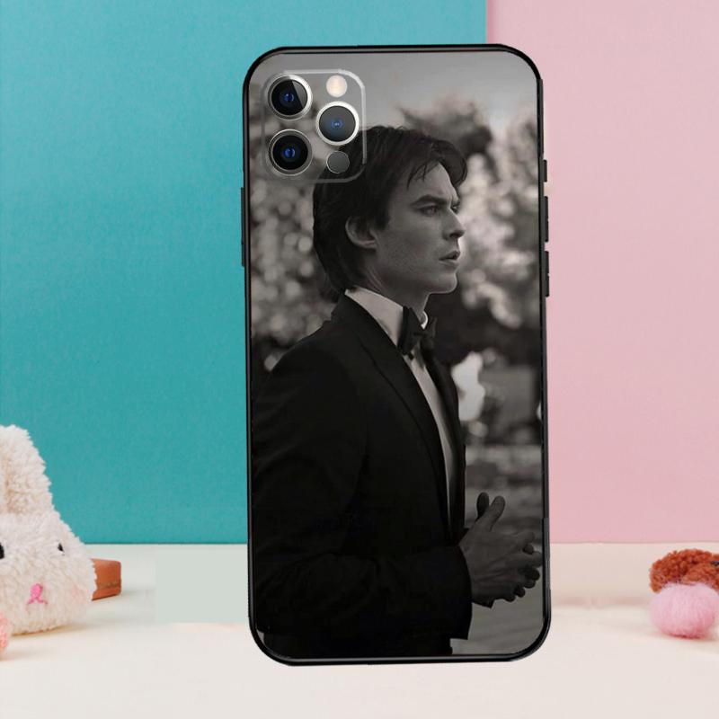 Чехол для телефона Damon Salvatore Дневники вампира Для iPhone 17 Air 16 15 13 12 11 14 Pro Max 12 13 mini 15 16 Plus 16e Чехол