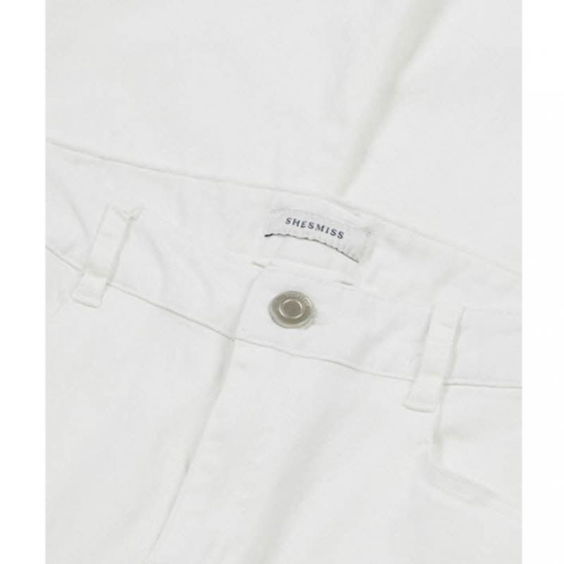  She S miss облегающие хлопковые брюки с бахромой. Цена 138 000 вон. 