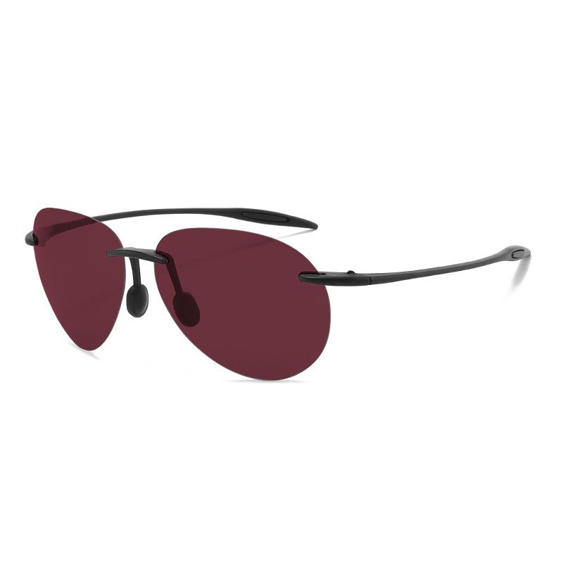 New TR Men's Frameless Polarized Sunglasses Women's Fashion Trend Sunglasses Fishing Glasses UV Protection Sunglasses