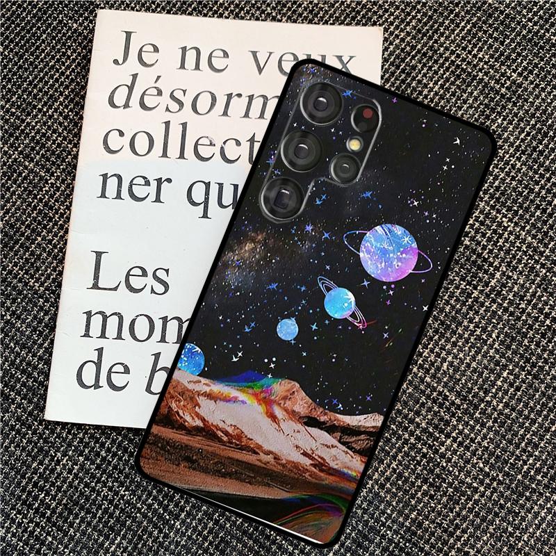 Чехол Луна Звезды Космос Для Samsung Galaxy S25 S24 Ultra S20 S21 S22 S23 Ultra S9 S10 Plus S25 FE Задняя крышка