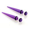 2Pcs Unisex Punk Ear Fake Cheater Stretcher Rivet Taper Plug Tunnel Gauges