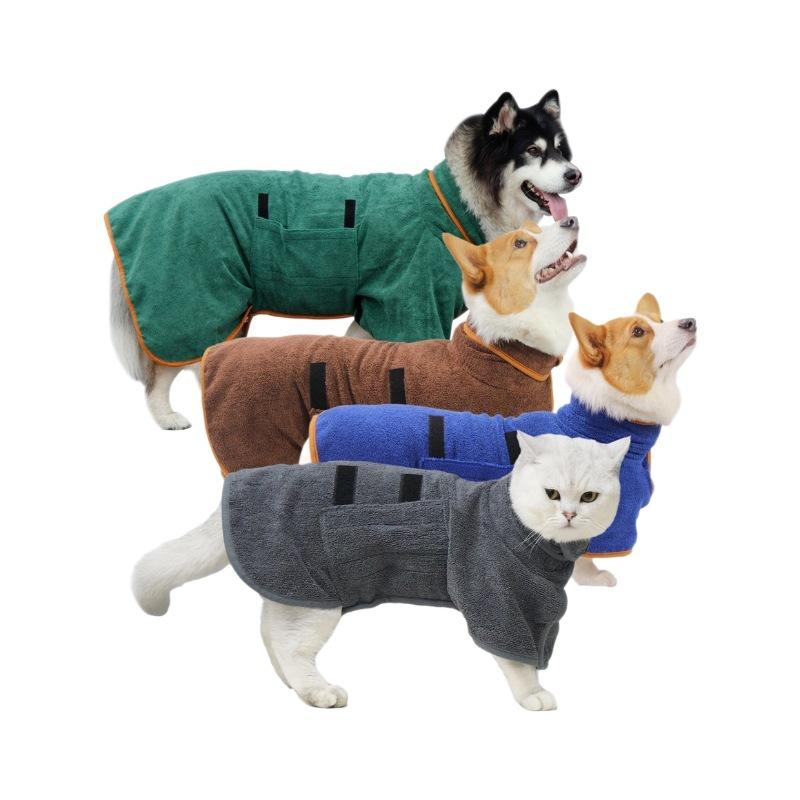 New pet bathrobe and bath towel - quick-drying for autumn and winter - pet towels