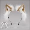 Повязка на голову из искусственного меха лисы с кошачьими ушками, плюшевая повязка на голову для ролевых игр, нарядная, ручная работа
