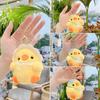 Yellow Little Cute Chicken Bag Pendant Plush Toy Doll Netred Chick Keychain Gift
