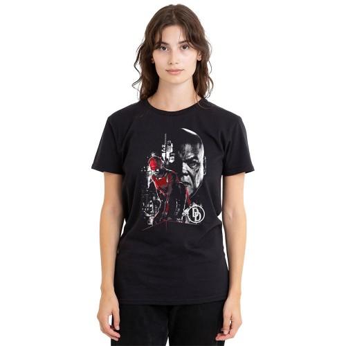 Daredevil Womens/Ladies Born Again Kingpin Faces T-Shirt