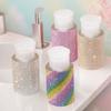 Sparkling Press Type Storage Bottle Creative Nail Polish Remover Container  Manicure Tools