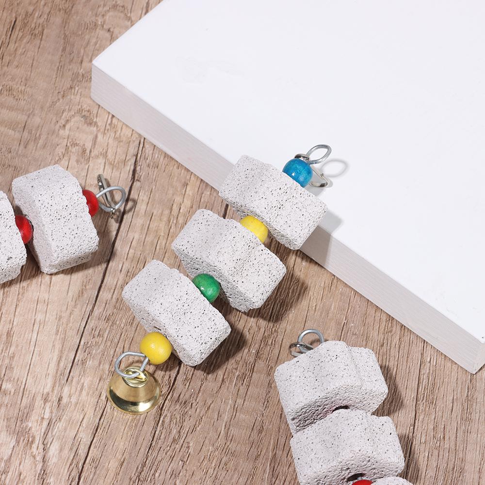 Home Tearing Pet Supplies Chewing Mineral Hanging Block Parrot Grinding Stone Bird Chew Toy