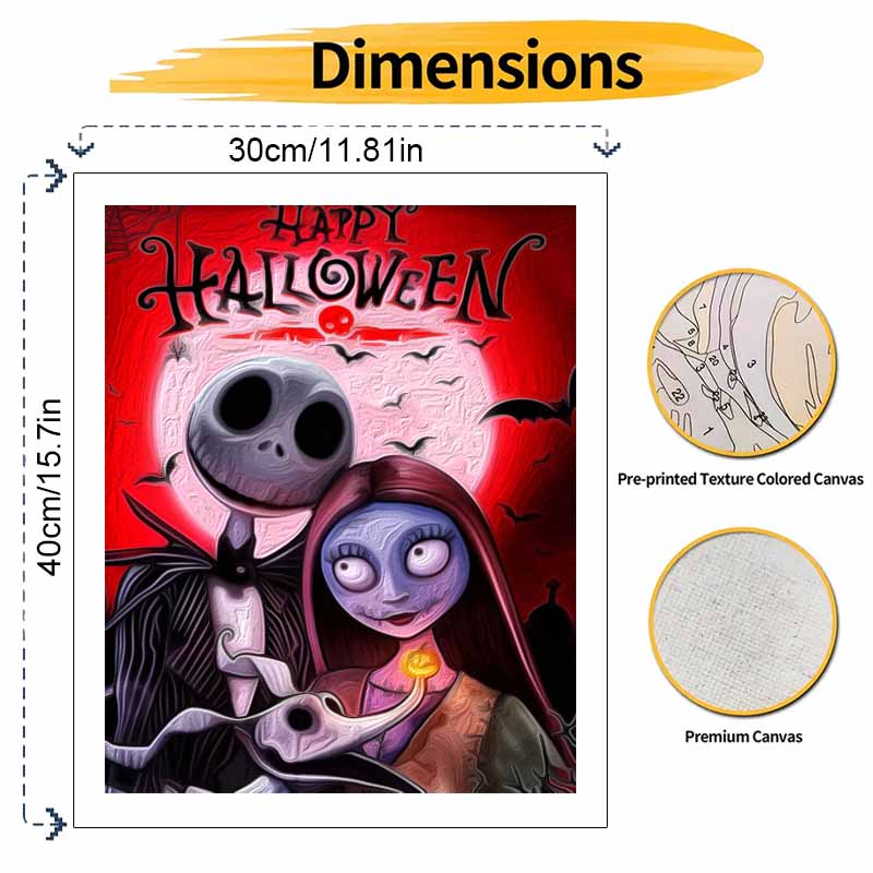 Disney Кошмар перед Рождеством масляная живопись искусство ручная работа DIY картина домашний декор подарок