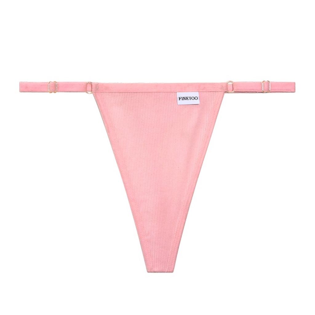 FINETOO Thong For Women Adjustable Panties Sexy Underwear