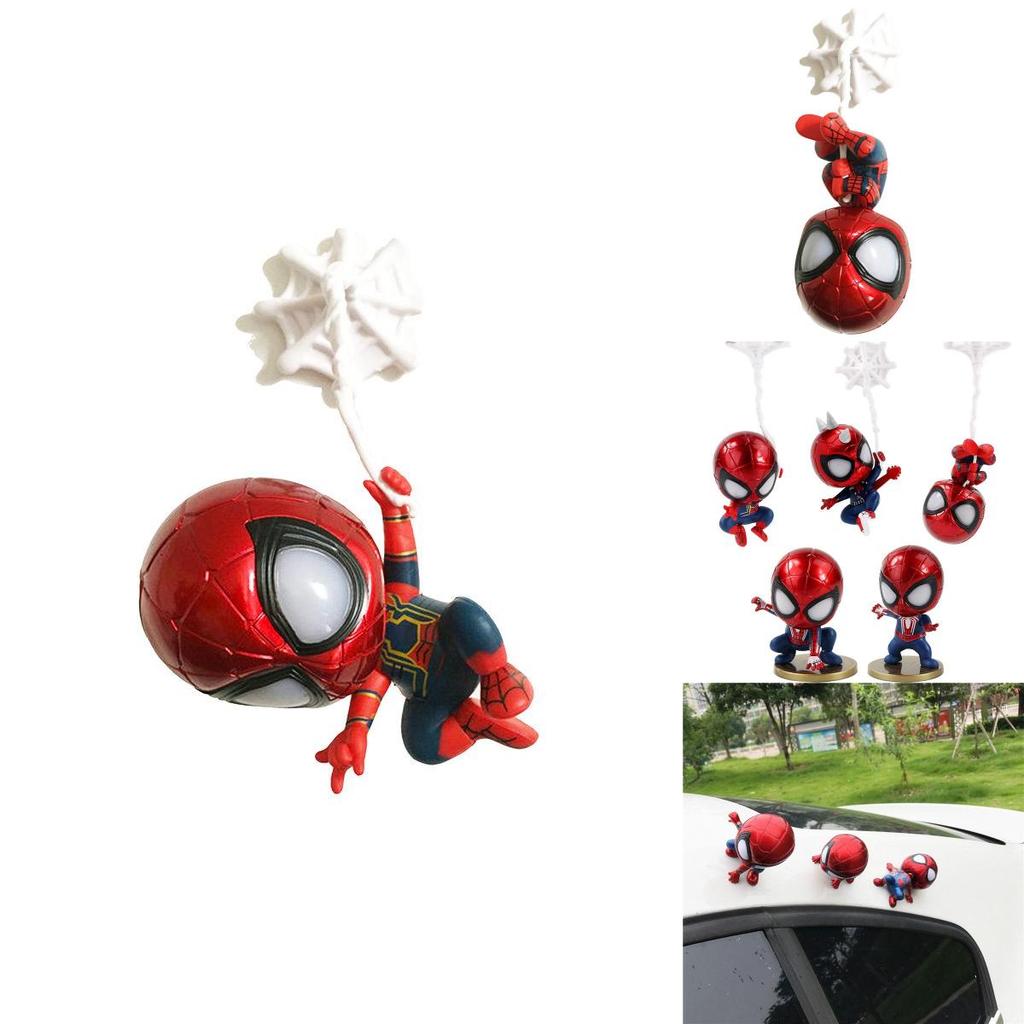 Realistic Spider-man Shaking Head Figures Perfect For Desk Display