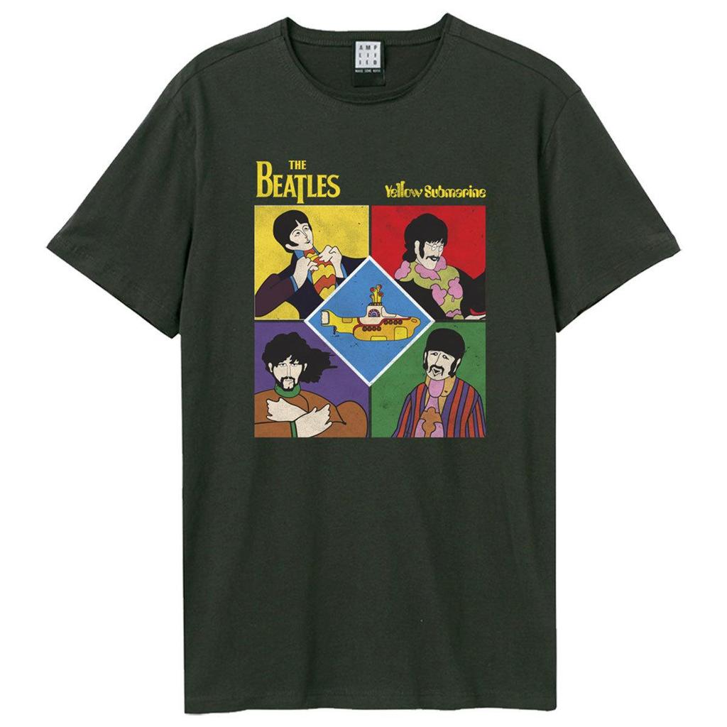 Amplified Unisex Adult Yellow Submarine Shapes The Beatles T-Shirt