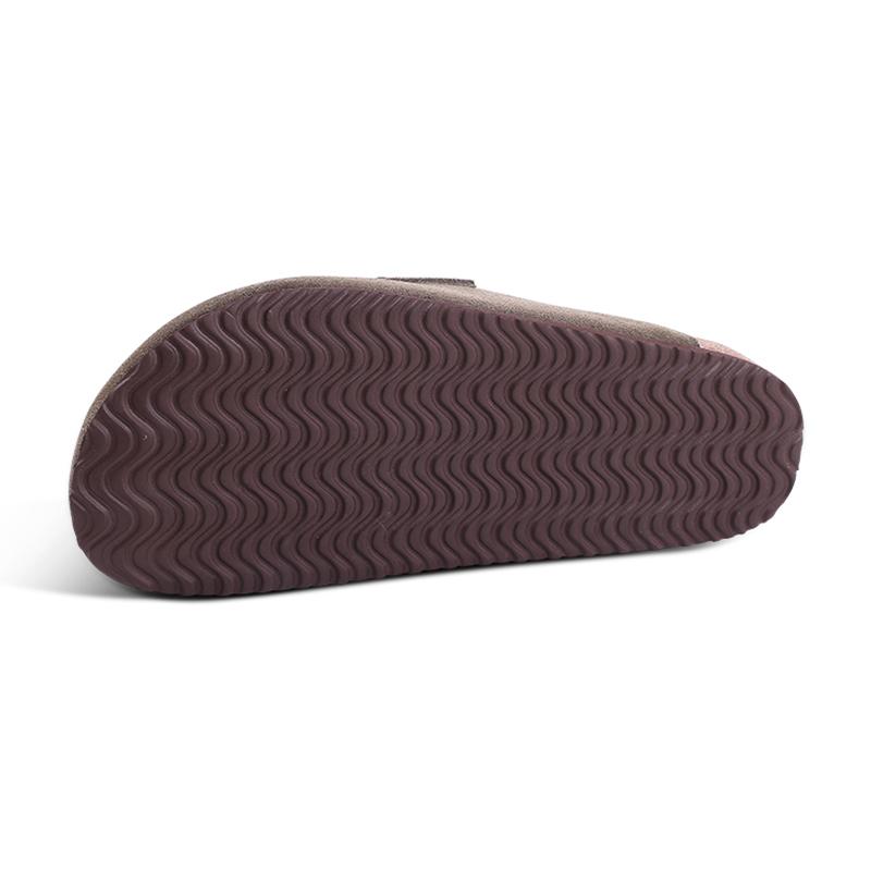 Fashion Kidmi New Women's Slippers Comfortable Cork Sole Genuine Cow Suede Clogs Indoor And Outdoor Potato Shoes Popular Beach Slippers