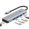 Док-станция Type-C (HUB), USB-конвертер с отключением экрана в один клик, 4K Высококачественное проецирование экрана, Мультиинтерфейсный для ноутбука