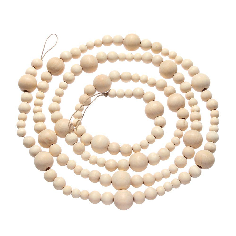 Праздничный фермерский деревенский деревенский деревянный бисерный гирлянда настенный декор для дома молитвенные четки