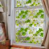 Xc3026 Sunshine Colorful Electrostatic Glass Sticker Fresh Green Plant Vine Green Leaf Plant Window Sticker Double Sided Visual