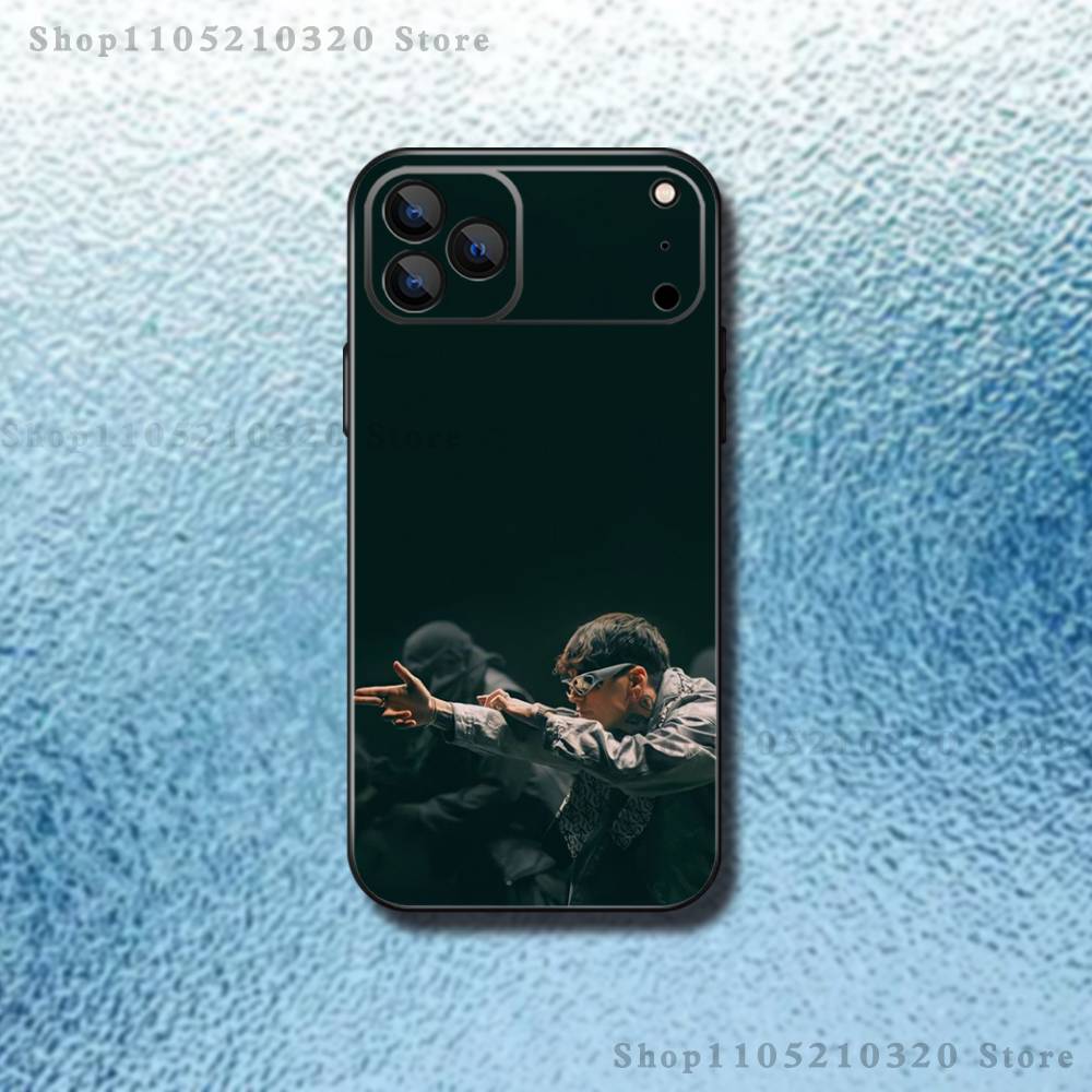 Чехол для телефона Rapper C-Cro для iPhone 17,16,15,14,13,12,Pro,Max,Plus,E,SE4,Air,Mini Черный Мягкий Короб