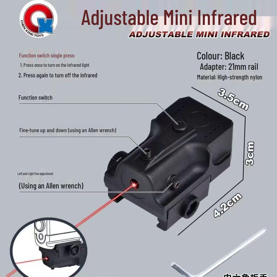Children's Infrared Laser Scope Toy Gun for 20MM Rail