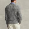Polo Ralph Lauren Solid Comfortable Cable Knit Sweater Мужской свитер Серый 710775885-013