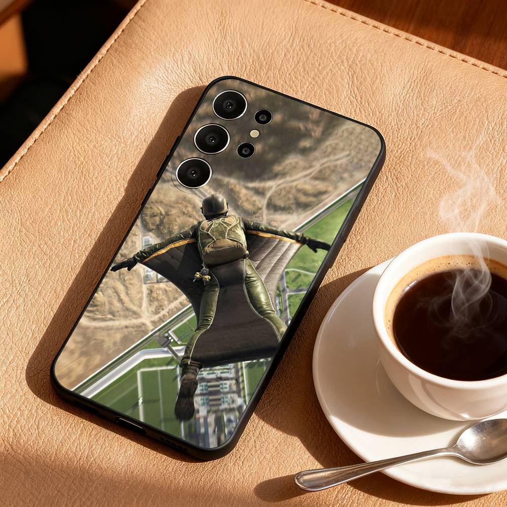 Чехол для телефона W-Wingsuit F-Freedom для Samsung S26,S25,24,23,22,30,21,10,9,Ultra,Plus,Lite,FE Мягкий черный чехол