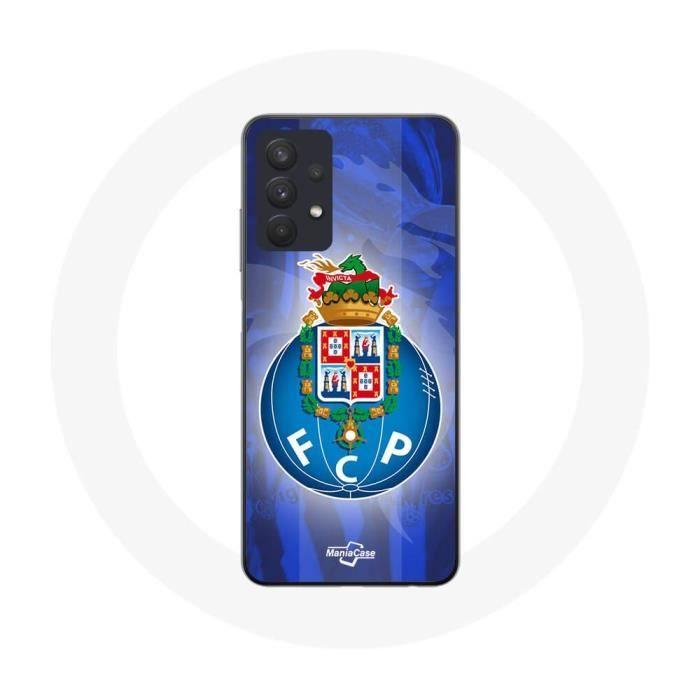 Coque - Maniacase - Samsung Galaxy A32 4G - Souple - Noir - Porto fond bleu portugal