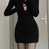 Платье-бодикон мачехи: Пикантная Сестра Облегающее Бедра, Зрелый Образ для Осени/Зимы 2025