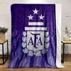 A stylized emblem with "AFA," stars, laurels, and abstract purple patterns. for all seasons blanket lunch break throw gift