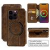 For Magsafe Leather Phone Flip Case For iPhone 15 Pro Max Magsafing Magnetic Case For Apple 13 12 11 14 Pro 15 Plus Card Wallet Book Stand Phone Cover