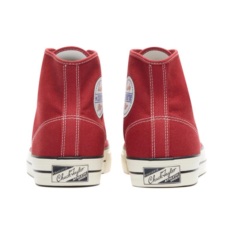 Converse Lucky Star Классические универсальные высокие кеды унисекс красно-белые