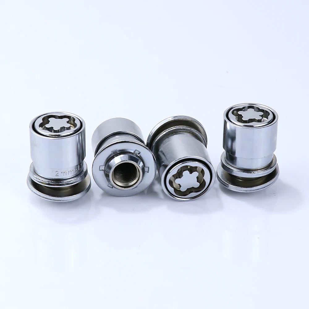 4pcs nuts+2keys High Quality Steel Anti-Theft Security Car Wheel Rim Lug Locking Lock Nuts for toyota lexus OEM Wheel