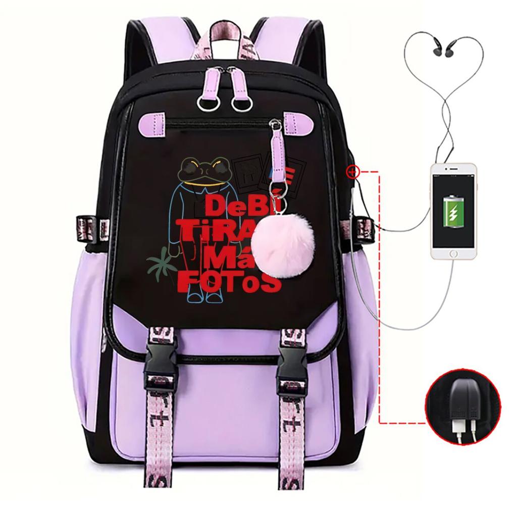 Рюкзак Поп-звезды с портом USB-зарядки Школьная сумка Рюкзак Mochilas Повседневный Daypack для Подростков Мальчиков Девочек Ежедневная Дорожная сумка