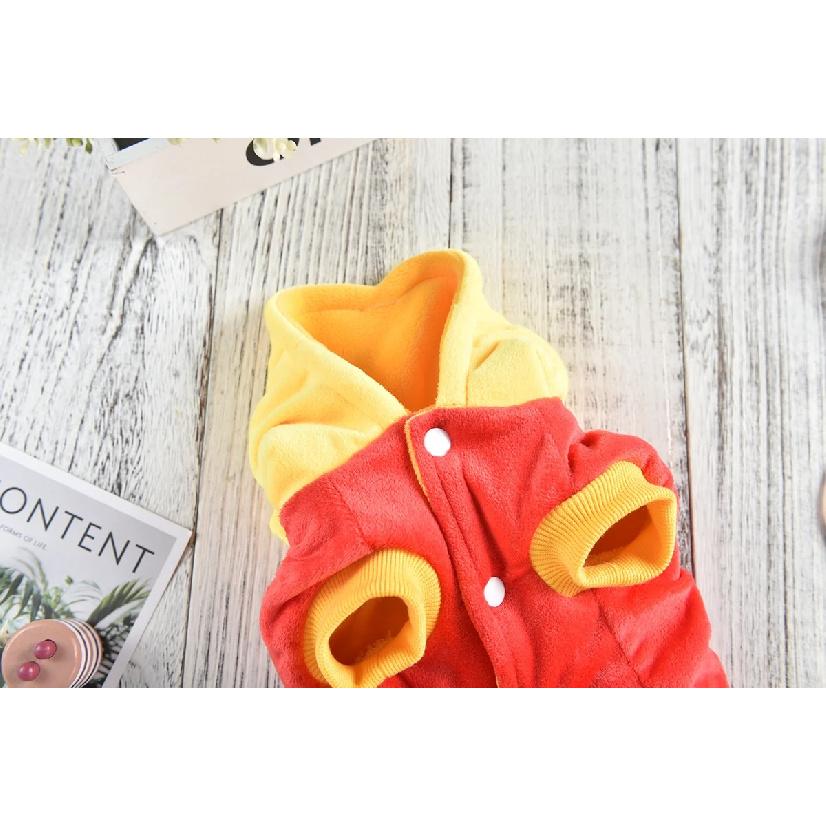 Yellow Bee Winter Dog Cat Coat Thicken Loverly Yorkshire Pull Chien Petite Taille Pet Clothes XS XXXL Small Medium Pitbull Goods