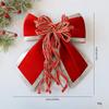 Soft Velvety Fabric Bowknot Christmas Tree Ornament For Mantels Wedding Festival Celebration Decoration