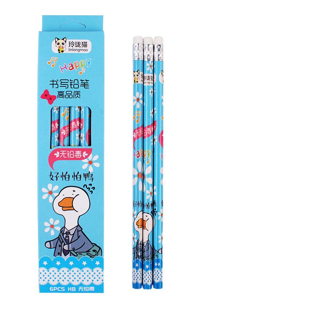 Карандаши Письменные карандаши с ластиком Набор мультяшных карандашей Карандаши с мультяшной уткой Стандартные карандаши HB