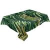 Tropical Jungle Leaves Monstera Green White Waterproof Tablecloths Kitchen Coffee Table Cloth for Living Room Dining Table Decor