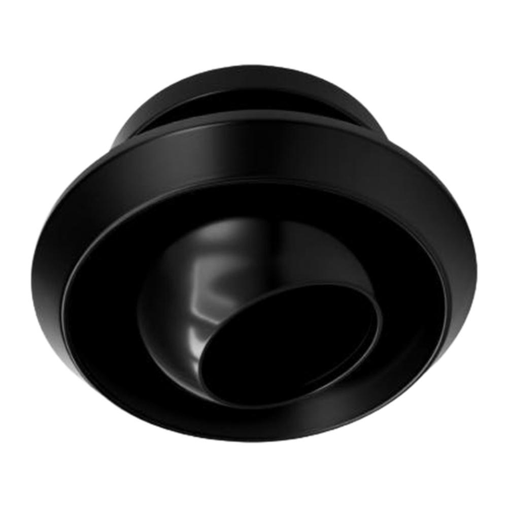 ABS Spherical Diffuser with Square Outline and Swirling Air Pathway for Use in Air Distribution and Conditioning