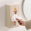 Face Towel Container Storage Box Large Capacity Dustproof Desktop/Wall-Mounted Tissue Storage Bin Paper